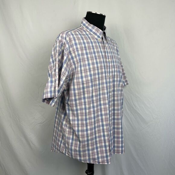 Pendleton 100% Cotton Blue Plaid Casual Button Front Shirt - Men’s XL - Picture 3 of 6